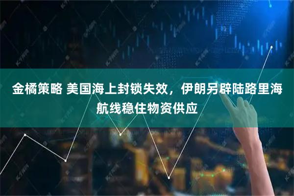 金橘策略 美国海上封锁失效，伊朗另辟陆路里海航线稳住物资供应